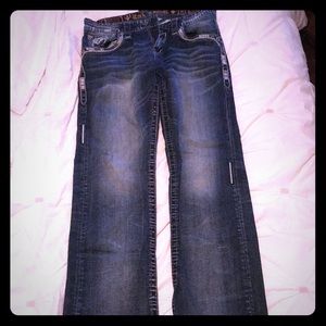 Men’s Rock Revival Orson Relaxed Straight Jeans